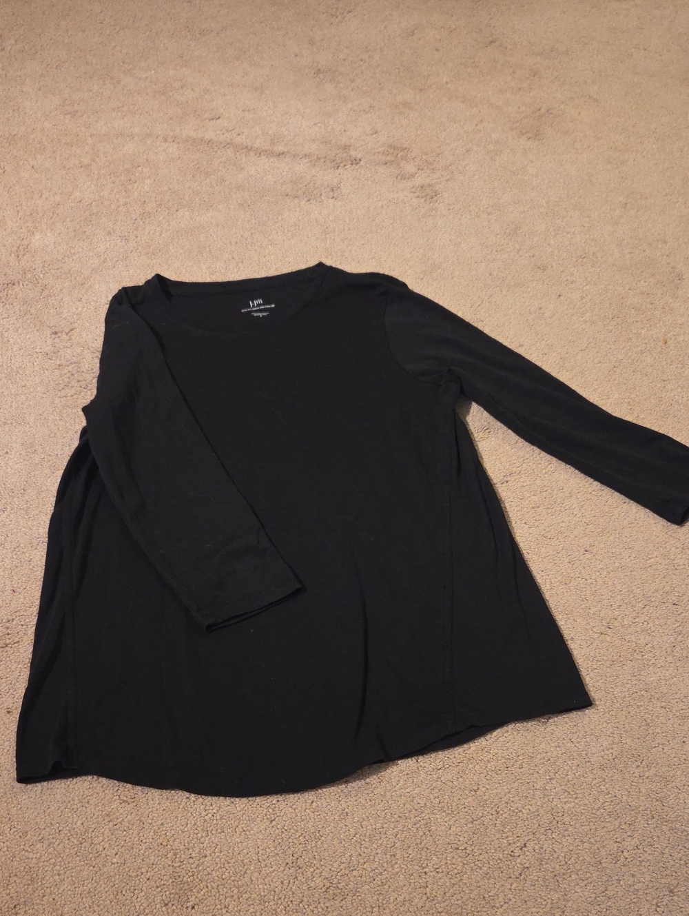 J. Jill Pima 3/4 Sleeve Cotton Tee